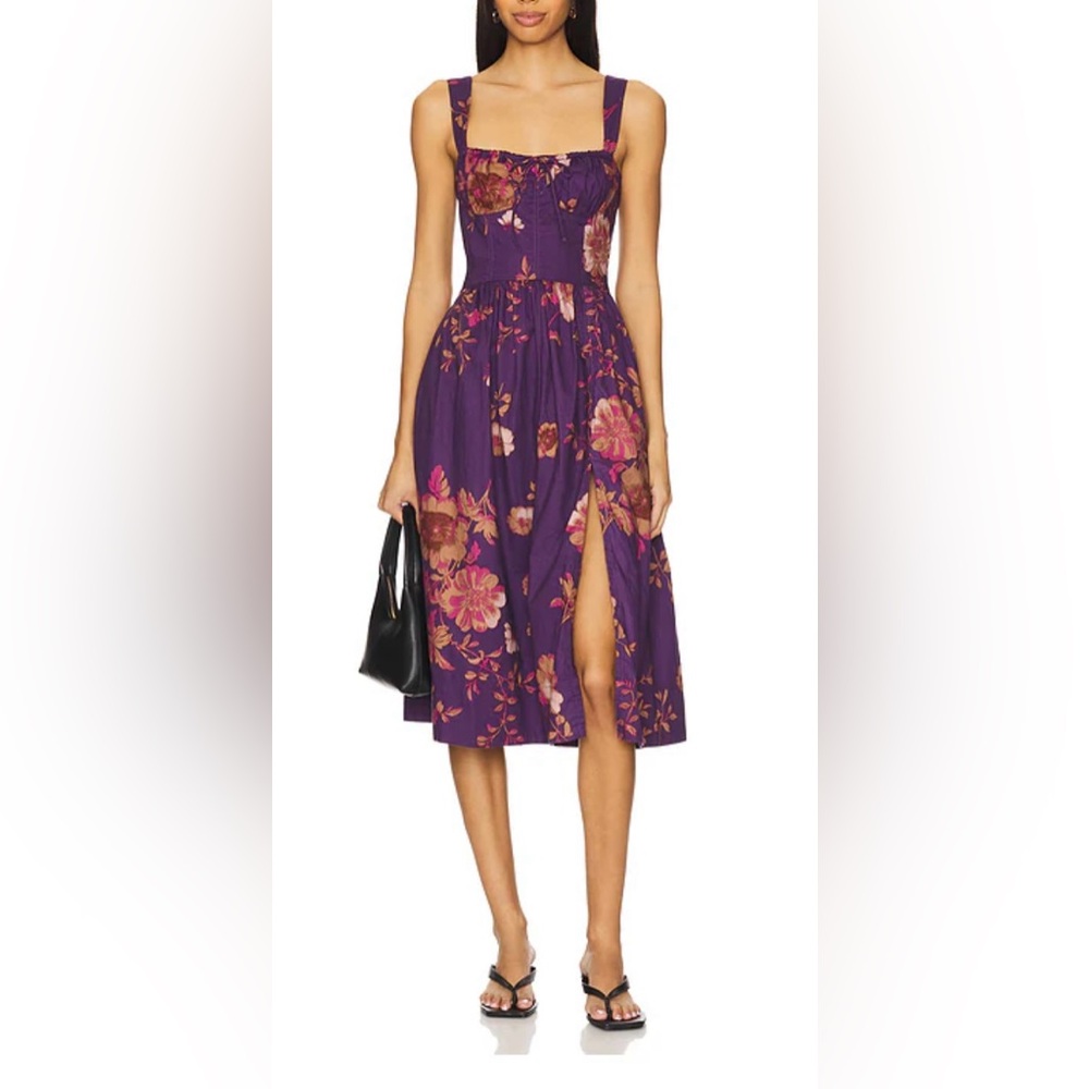 FREEE PEOPLE Laters Baby Stretch Cotton Midi Sundress NWOT